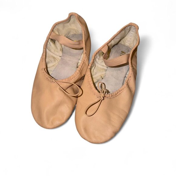 Pink leather ballet shoes - Picture 1 of 3